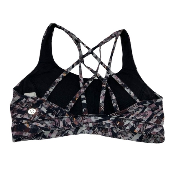 lululemon athletica Other - lululemon athletica Strappy Sports Bra - Black and Purple